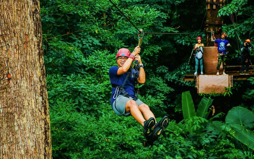 Hanuman World A+ Combo: 32 Zipline Platforms + Roller Zipline + Sky Walk + Meal with Round-Trip Transfers Image 11