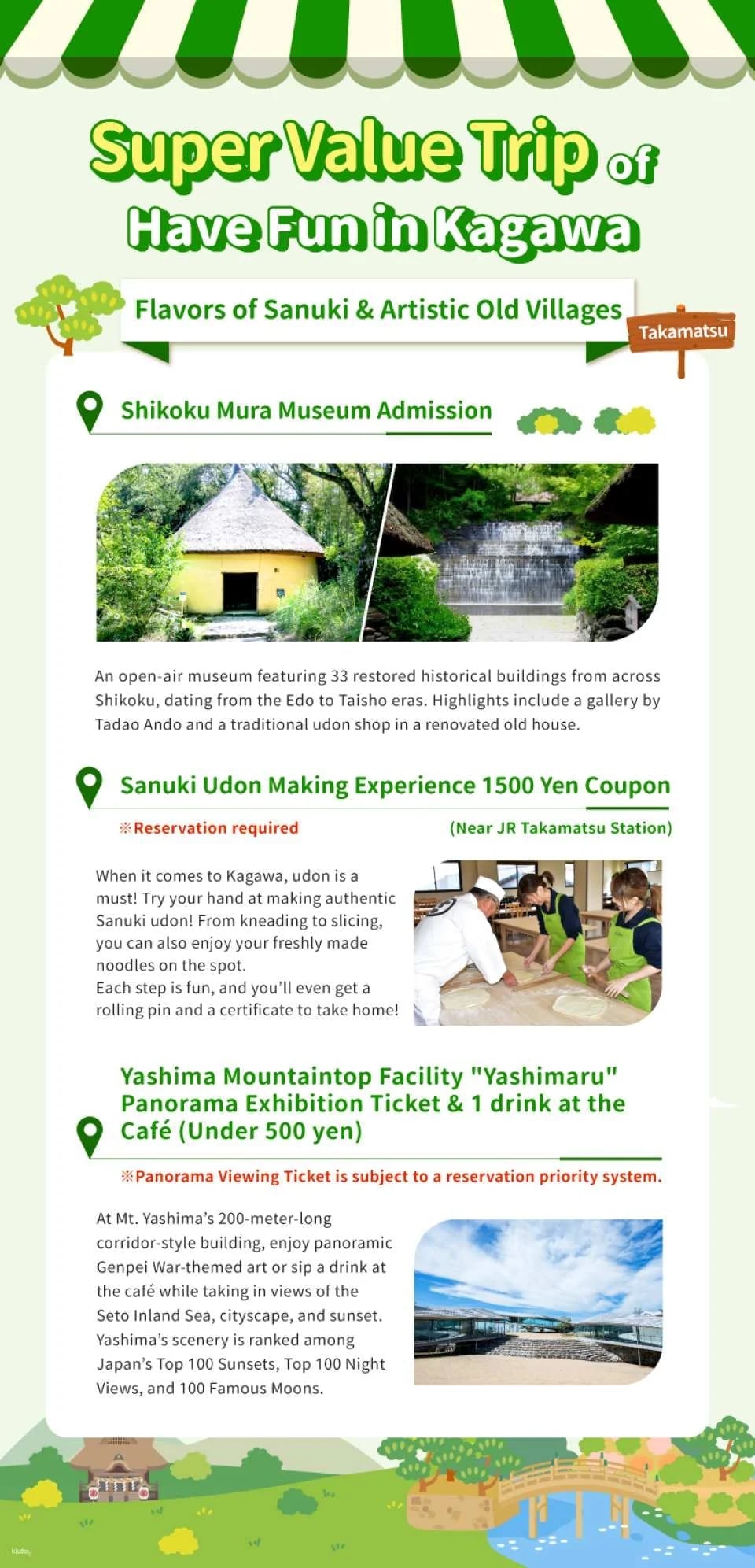Have Fun in Kagawa 1 Week Free Pass