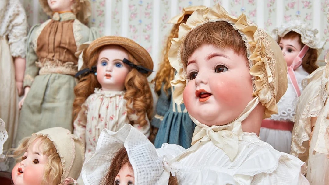 Victorian dolls display at Herberton Historic Village.