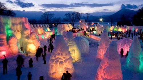 Hokkaido Noboribetsu Jigokudani Valley + Lake Tōya + Showa Shinzan Bear Ranch + Lake Shikotsu | Ice Wave Festival Limited Edition Day Tours