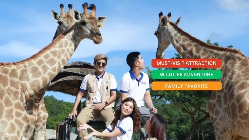 Hua-Hin: Safari & Adventure Park Admission Ticket - Thailand