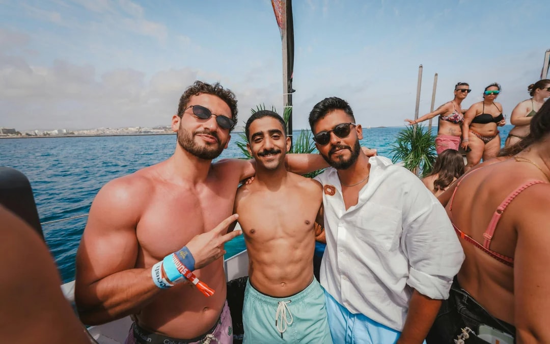 Ibiza Catamaran Boat Party with DJ Open Bar and Swim Stop Image 8