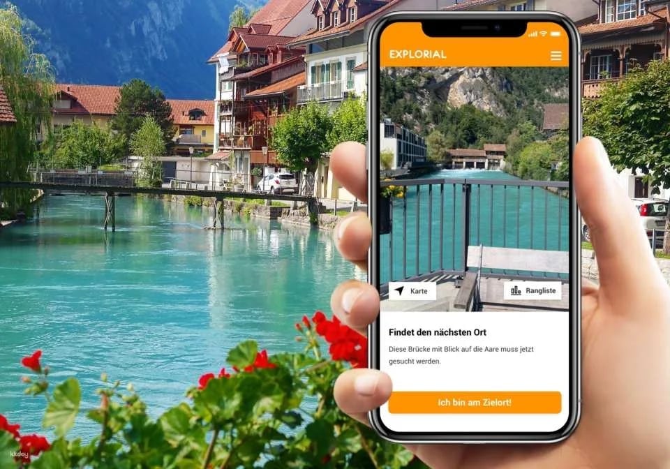 Interlaken interactive scavenger hunt with the smartphone