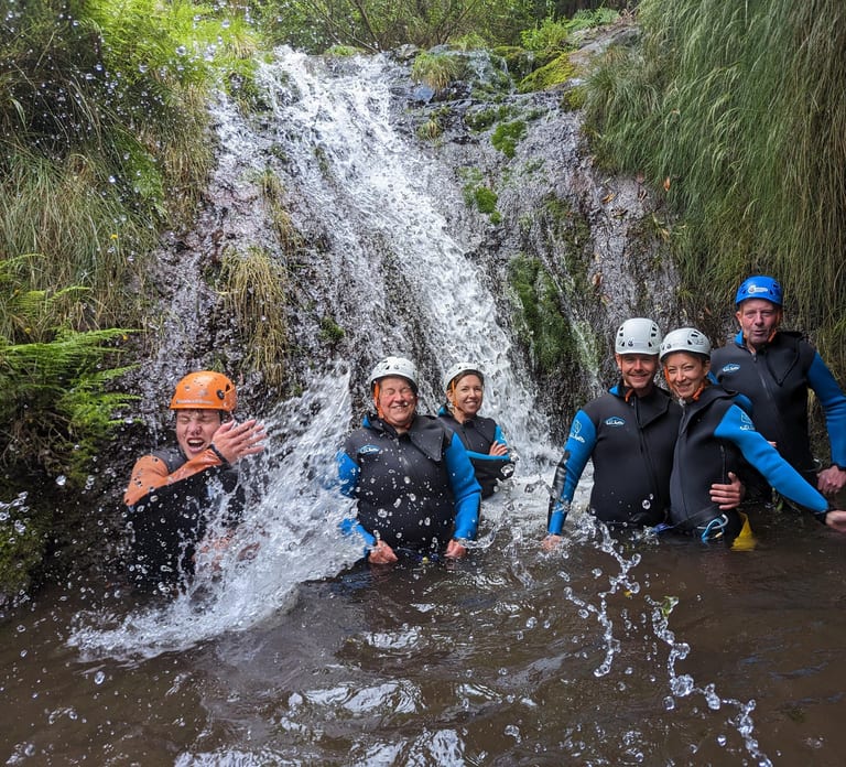 Intermediate Canyoning in Madeira – Jumps, Slides & Rappels