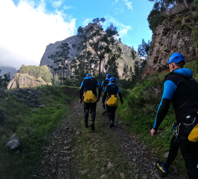 Intermediate Canyoning in Madeira – Jumps, Slides & Rappels