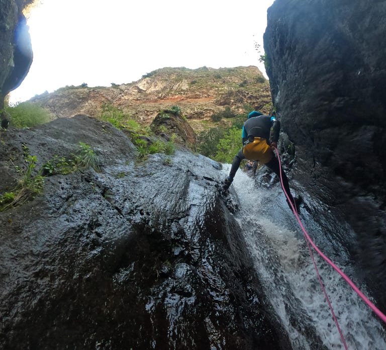 Intermediate Canyoning in Madeira – Jumps, Slides & Rappels