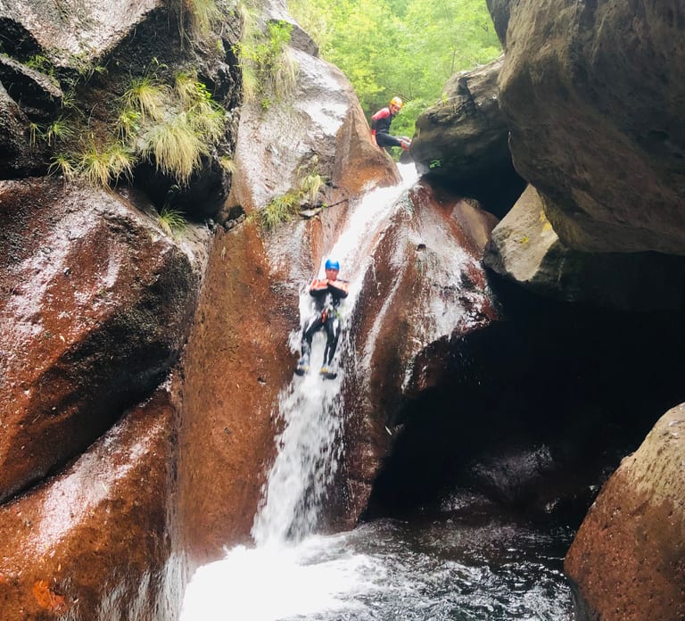 Intermediate Canyoning in Madeira – Jumps, Slides & Rappels
