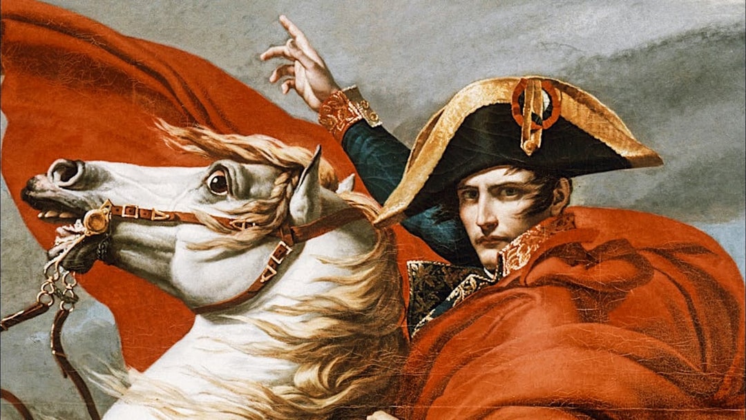 Napoleon on horseback, featured in the Invalides Dome, Paris tour.