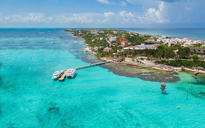 Isla Mujeres Premium Catamaran Tour with Snorkeling & Beach club Image 6