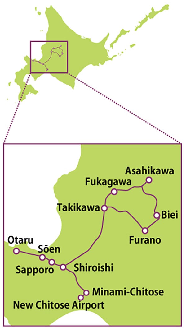 JR Hokkaido Sapporo-Furano Area Pass - Delivery Coverage: Indonesia only