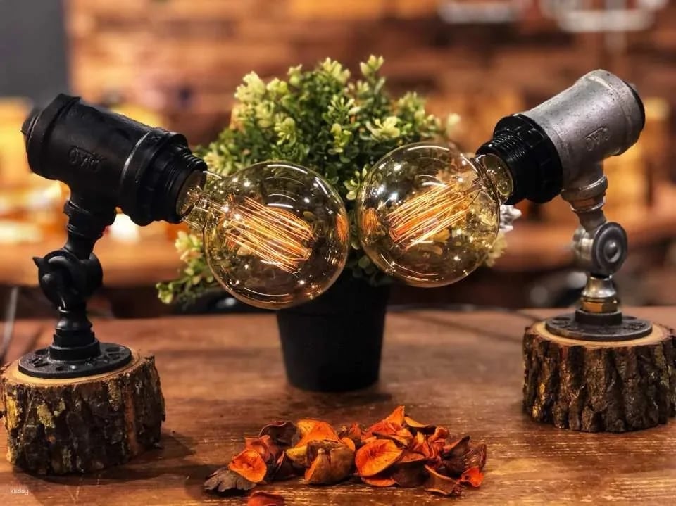 Taipei Handmade | HUBOX Handmade Retro Industrial Style Lighting DIY Course Experience | Near Taipei Songshan Cultural and Creative Park