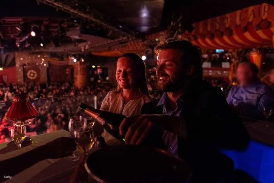 Moulin Rouge Cabaret Show with Dinner or Drinks & Paris City Tour | France