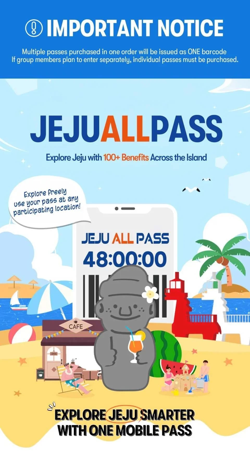 [KKday Exclusive Promotion 20% OFF] Jeju All Pass | Save on Attractions & Experiences (24/48/72h)