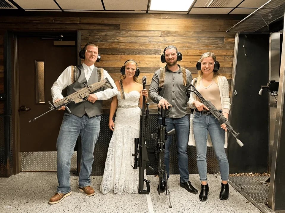 Las Vegas: Indoor Machine Gun Experience with hotel pick up