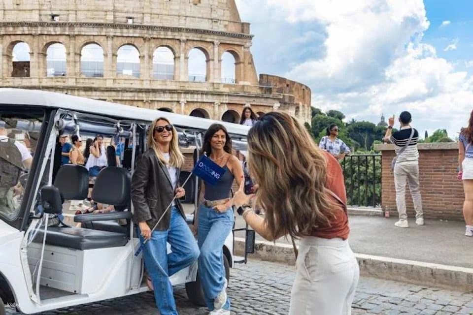 Rome main attractions exclusive golf cart tour