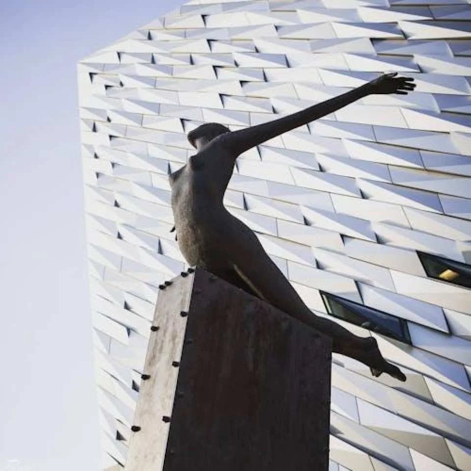Exploring Belfast's Titanic Quarter on a self-guided audio tour