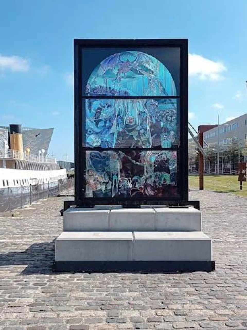 Exploring Belfast's Titanic Quarter on a self-guided audio tour