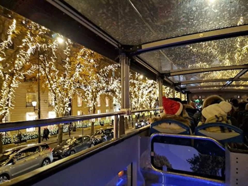 Tootbus Christmas lights open-top bus tour in Paris