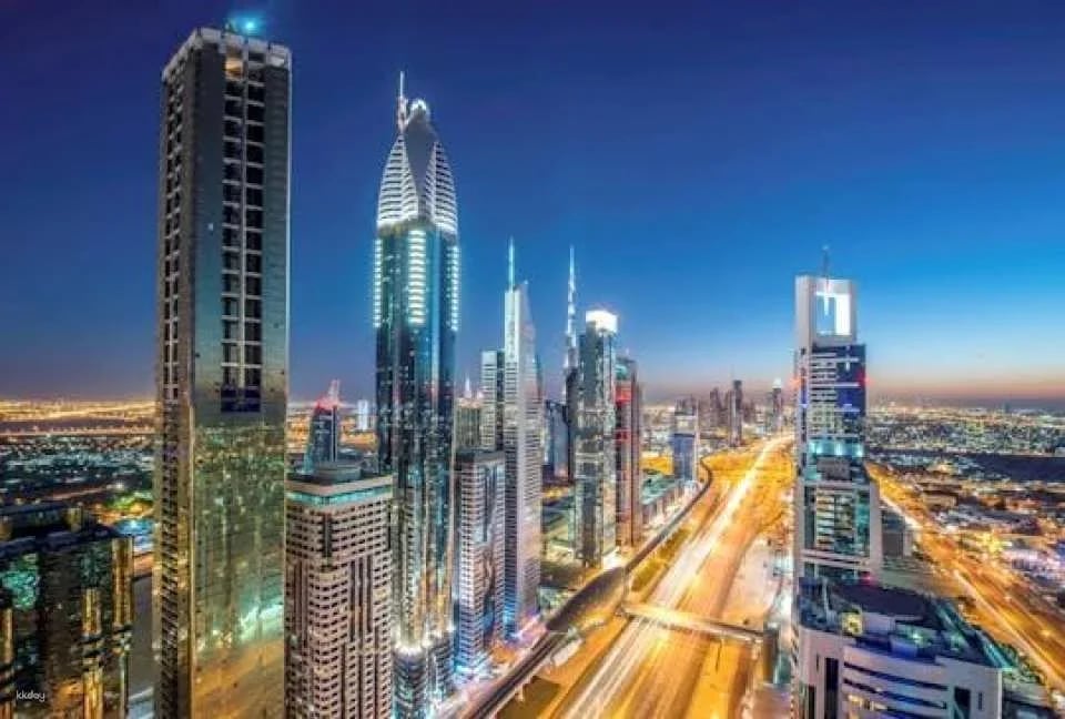 Polish tour of Dubai by night from Ras Al Khaimah with dinner cruise in Marina (605766)