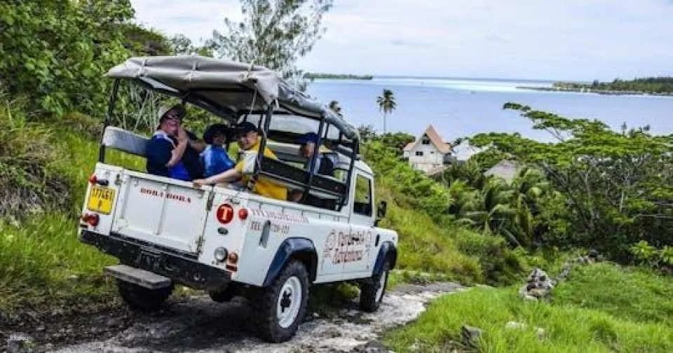 Bora Bora morning cultural four-wheel drive tour with a guide