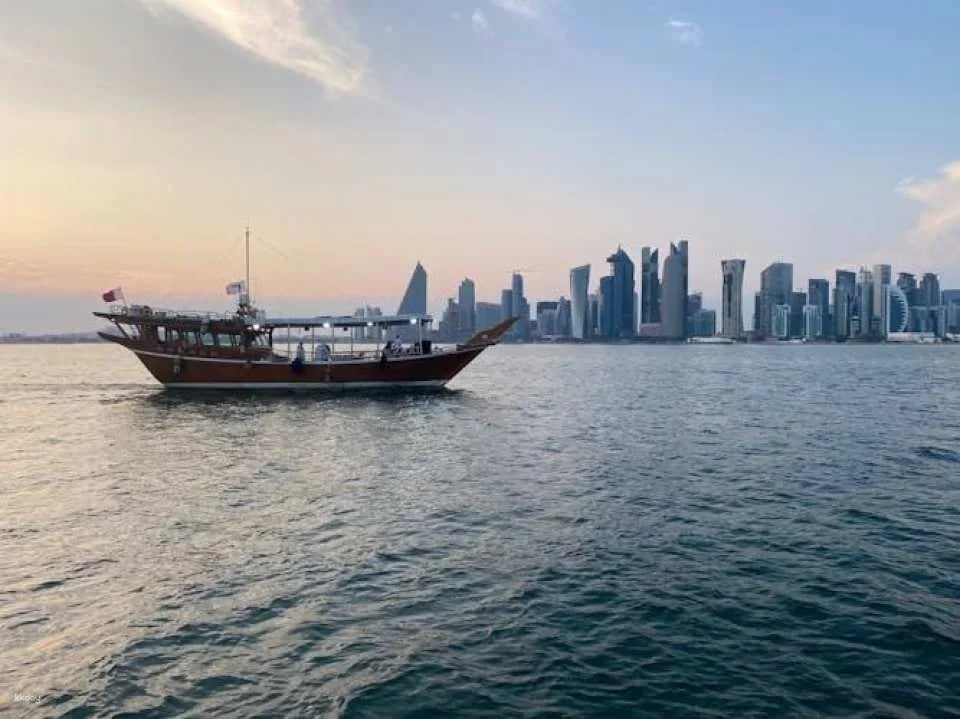 Doha sightseeing cruise onboard an Arabic dhow boat