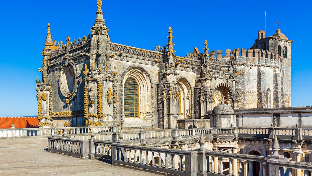 Tomar Convent of Christ, a key site on the Knights Templar Tour from Lisbon.