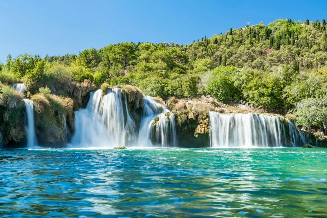 From Split: Krka National Park Guided Day Trip with Boat Ride and Swimming Image 1