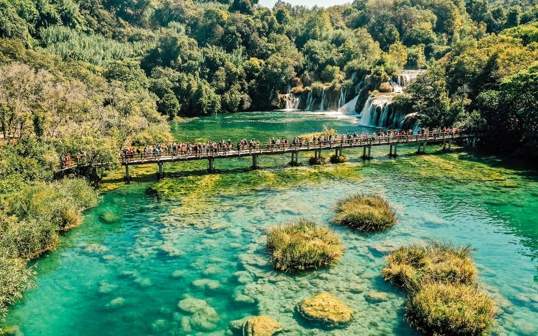 From Split: Krka National Park Day Trip with Wine and Olive Oil Tasting Image 1