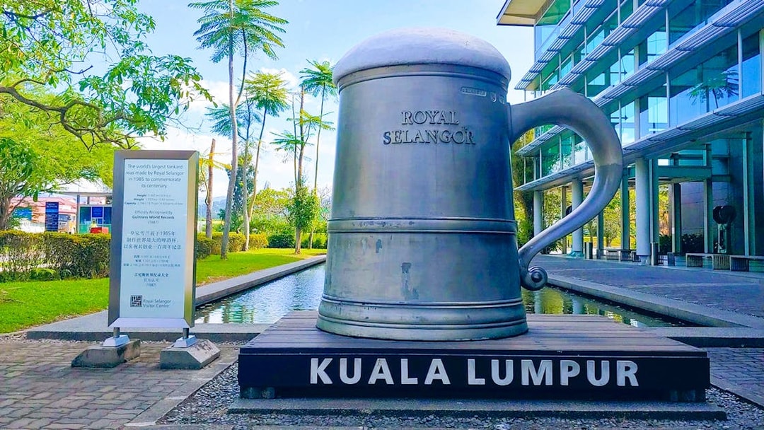 Giant tankard at Royal Selangor Pewter Factory, Kuala Lumpur.