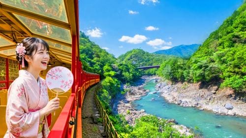 Kyoto and Nara day tour - Arashiyama, Nara Park, Fushimi Inari's thousand torii gates and Sagano scenic train Day Tours
