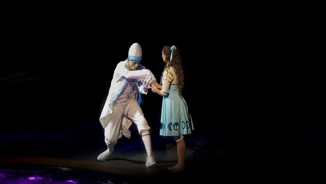 Performers in a scene from La Perle by Dragone in Dubai.