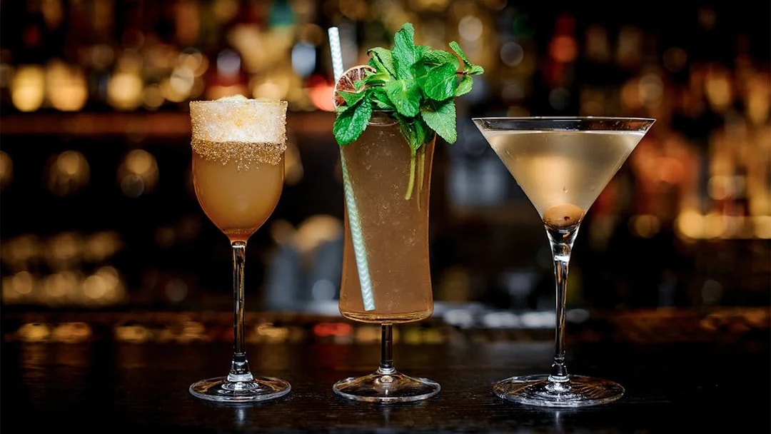 Cocktails at Tablao Flamenco Las Setas bar in Seville.