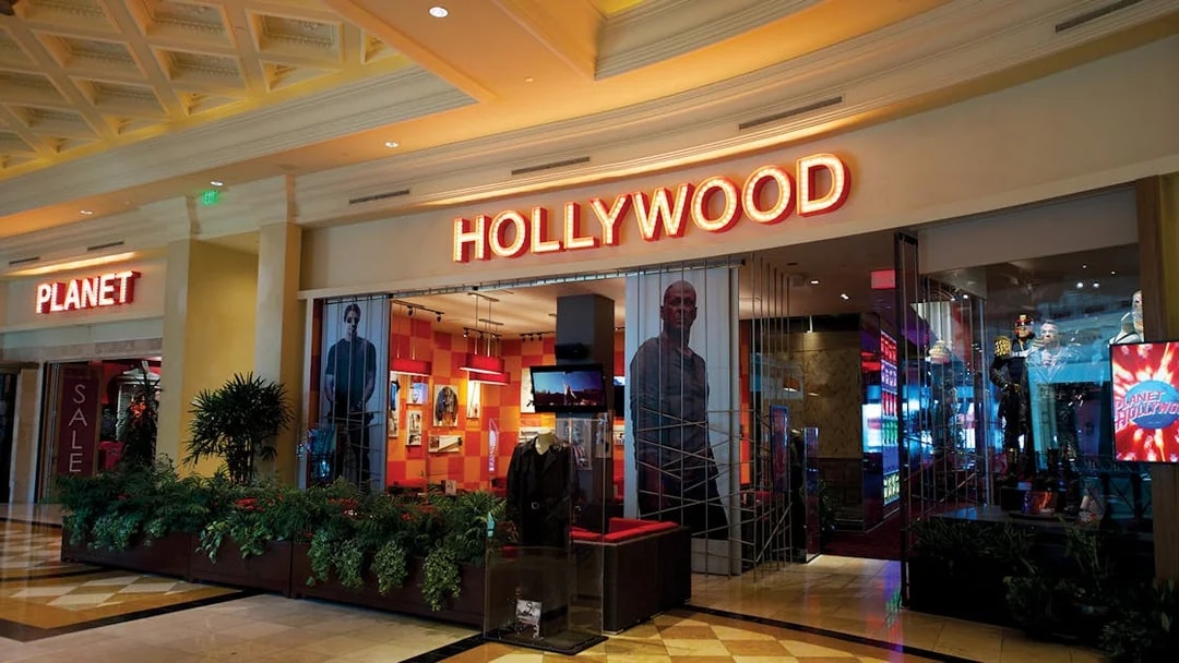 Planet Hollywood entrance in Las Vegas, part of Go City pass attractions.