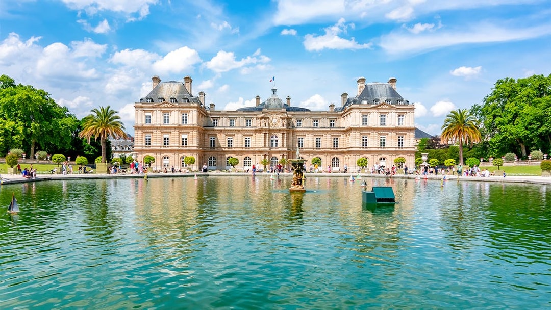 Luxembourg Palace and Gardens in Paris during Latin Quarter walking tour.