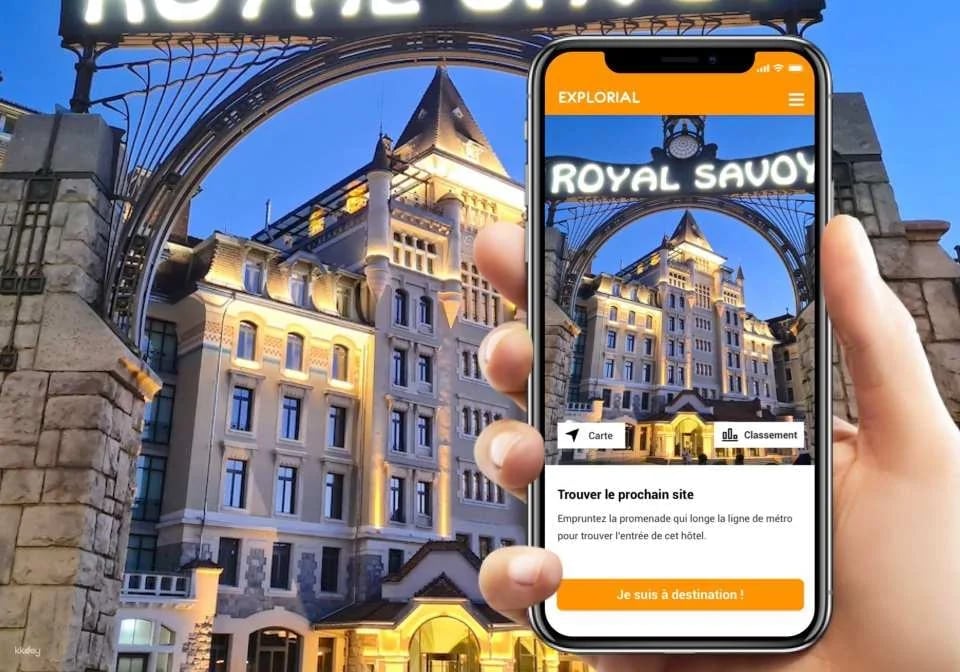 Lausanne Ouchy interactive scavenger hunt with smartphone