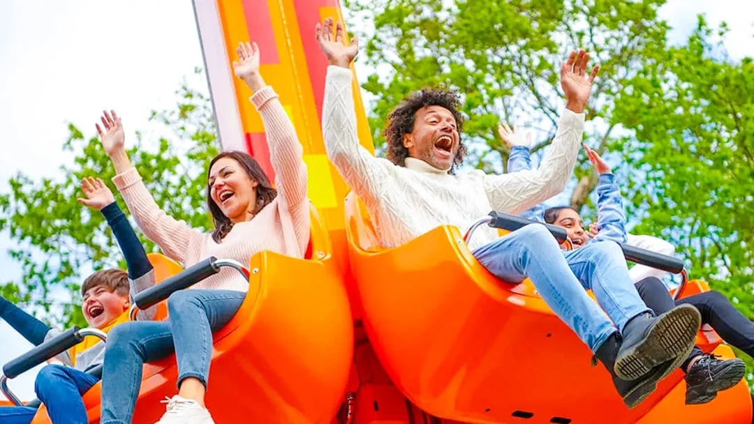 Guests enjoying a ride at LEGOLAND Deutschland.