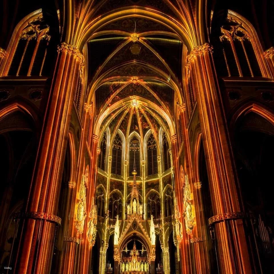 Light of Creation Immersive Light Show at Votive Church Vienna