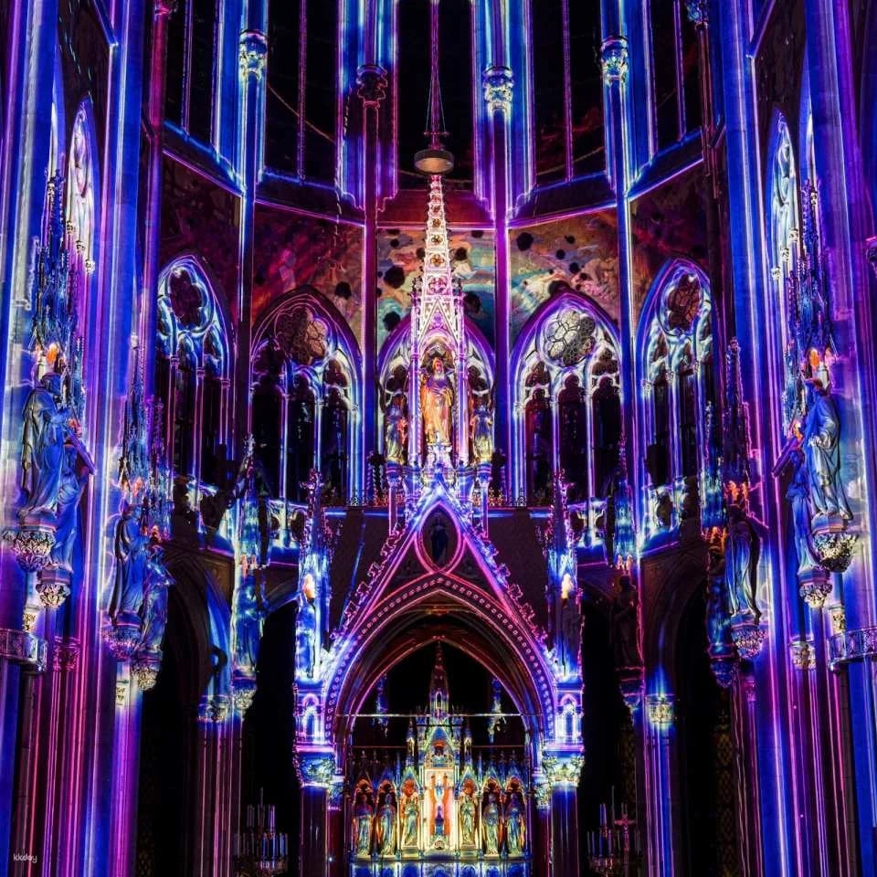 Light of Creation Immersive Light Show at Votive Church Vienna