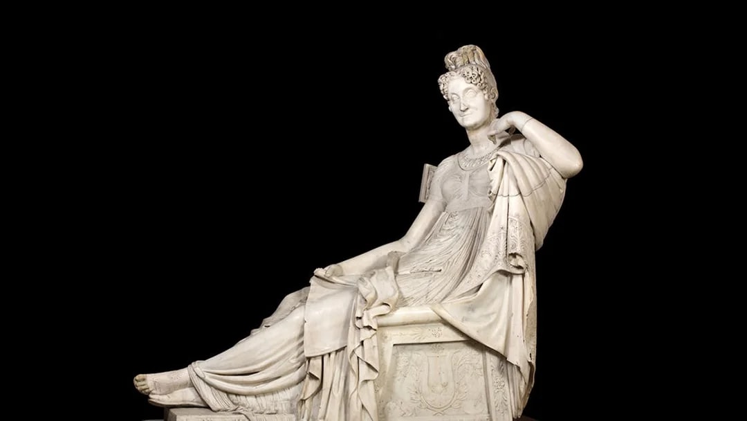 Sculpture of Doña María Teresa de Silva y Palafox at Liria Palace, Madrid.