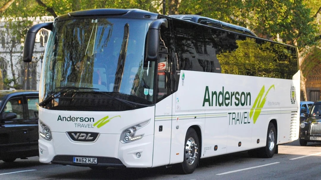 Tour bus for Harry Potter Studios and London film locations.