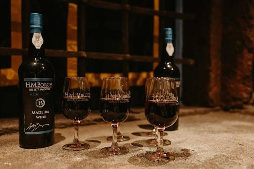 Madeira Fado experience with a glass of wine