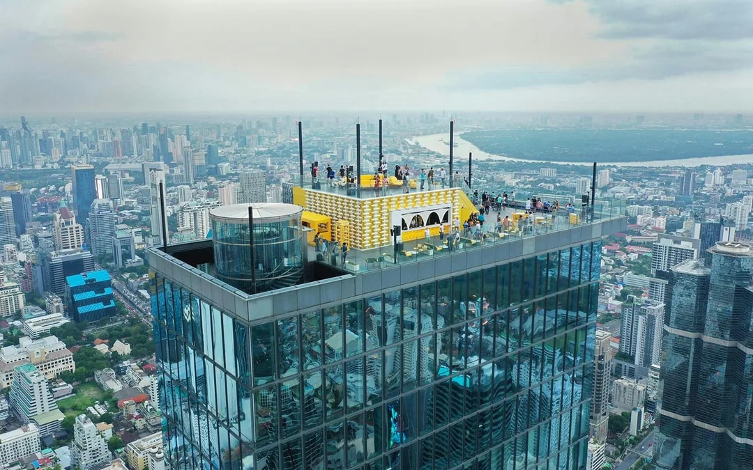 [Direct Entry] Mahanakhon SkyWalk + Skyverse Tickets with Meals & Drinks Image 1