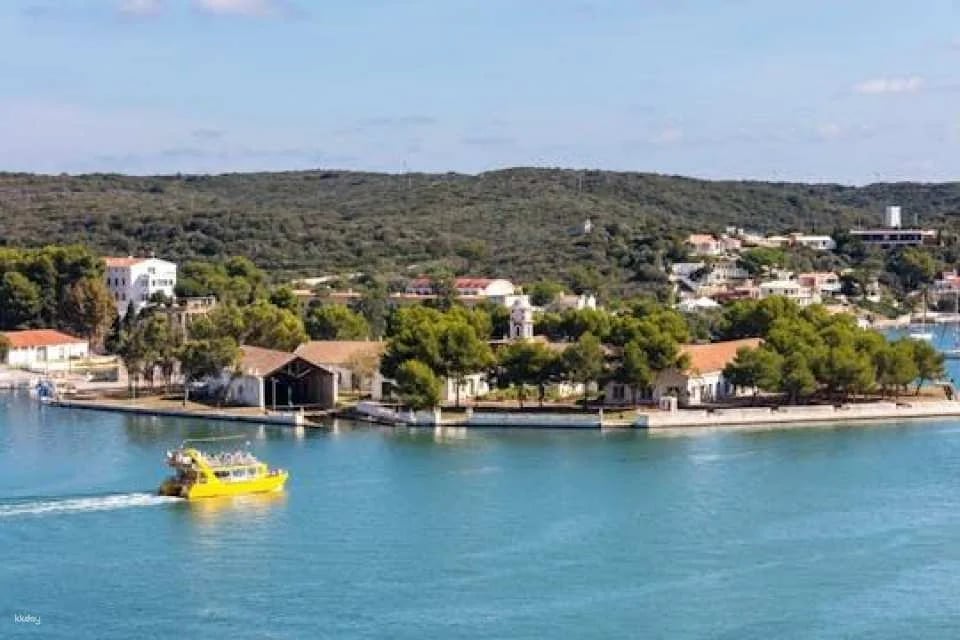 Mahon Harbour Yellow Catamarans cruise with underwater views