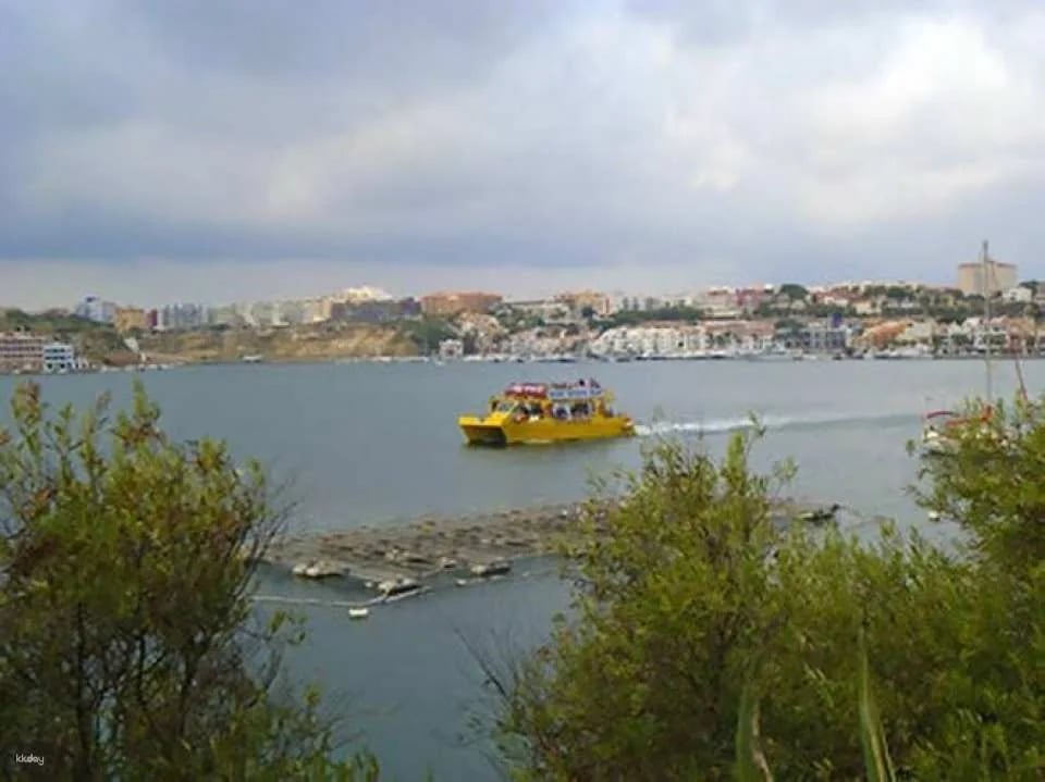Mahon Harbour Yellow Catamarans cruise with underwater views