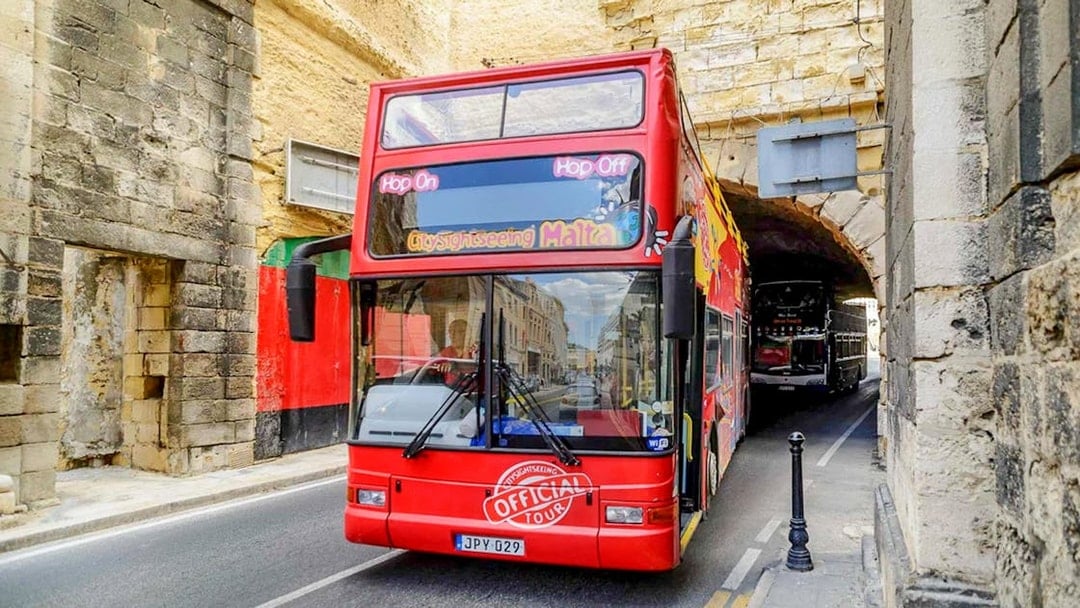 City Sightseeing: Malta Hop-on Hop-off Bus Tour with Optional Harbor Cruise
