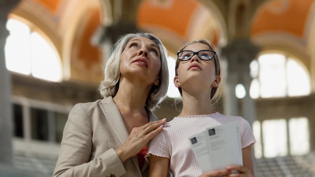 Visitors admiring architecture during Private Medici Chapels and San Lorenzo Square tour.