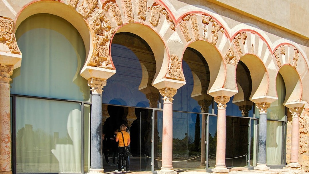 Entrance arches of the Hall of Abd al-Rahman III, Medina Azahara, Córdoba.