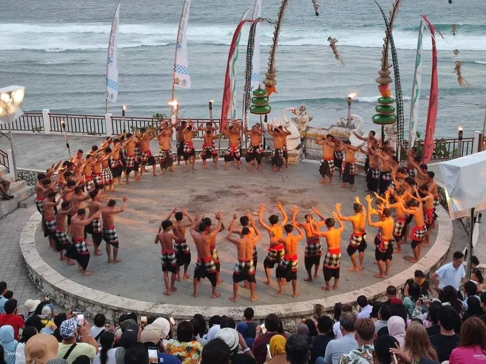 Melasti Beach Kecak Dance Show in Bali | Indonesia