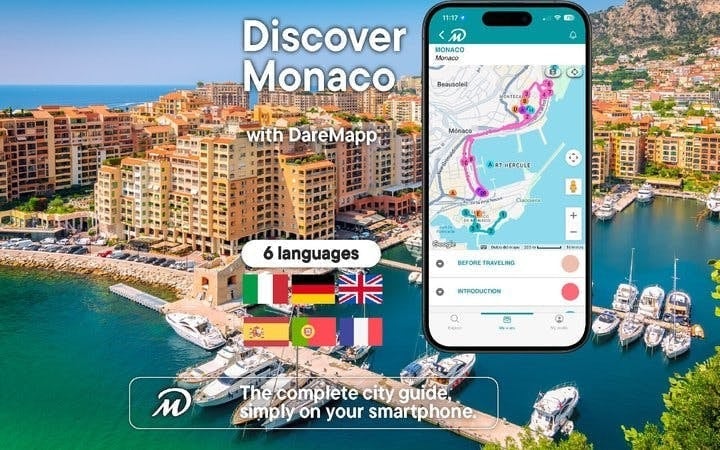 Monaco Self-Guided Walking Tour on Mobile App