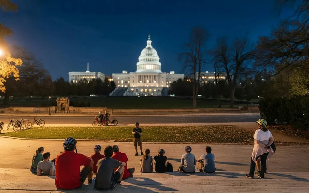 Washington DC Monuments at Night Bike Tour Image 3